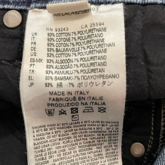 DIESEL Black Gold Type 147 Blue Carrot Fit Jeans 26 - Picture 10 of 11